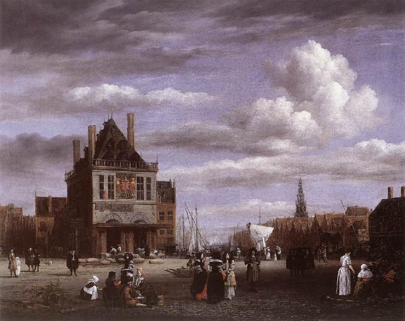 Jacob van Ruisdael The Dam Square in Amsterdam Spain oil painting art
